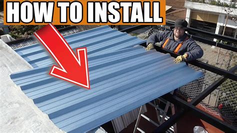 how to lay sheet metal roofing|sheet metal installation instructions.